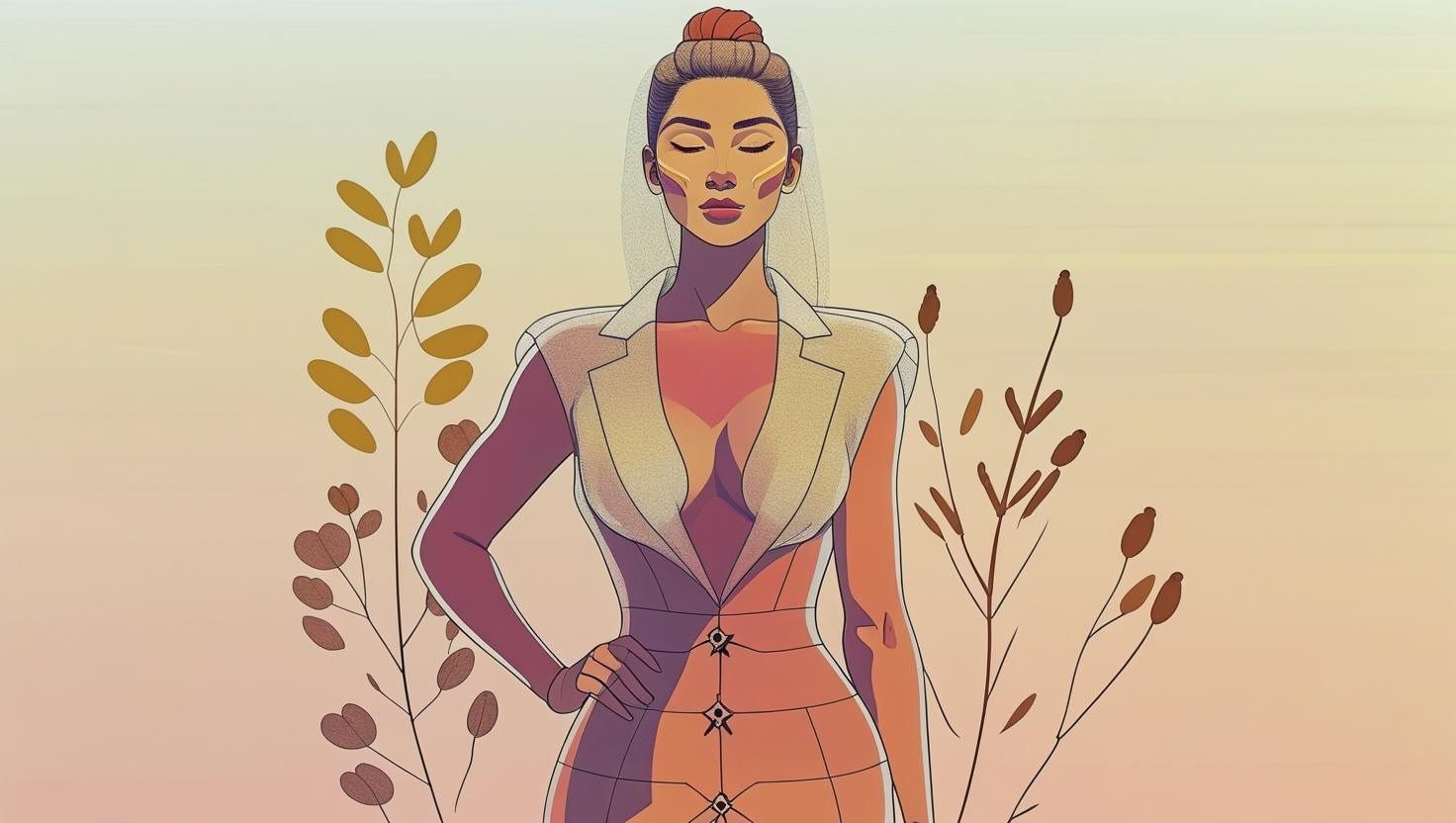 Empowered woman standing confidently