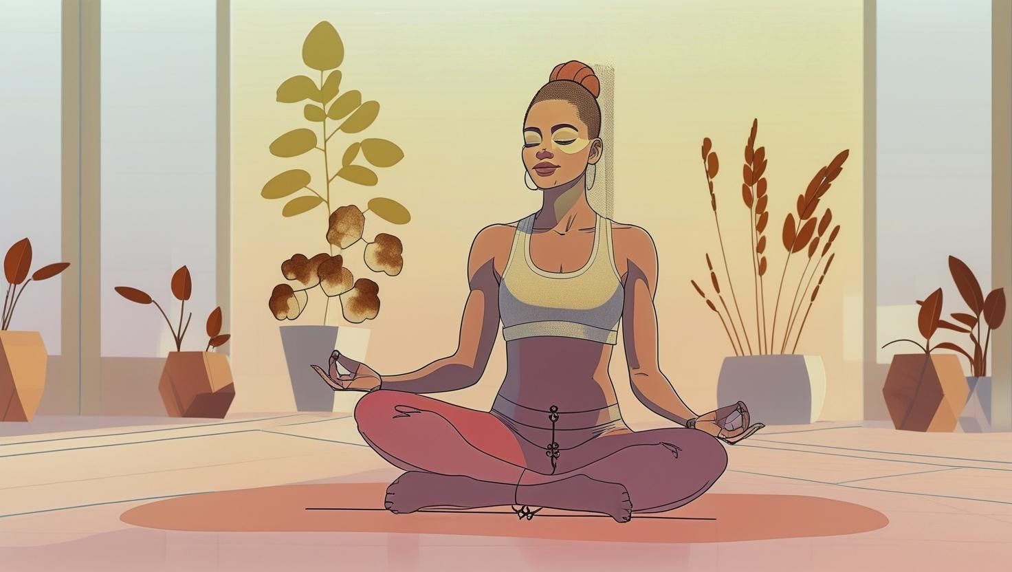 Woman practicing holistic wellness